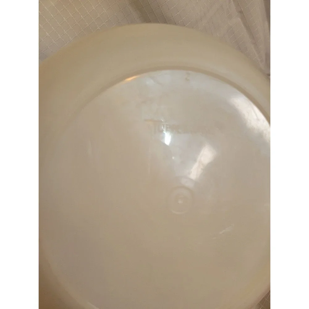 Vintage Tupperware 274-2 Sheer White Mixing Bowl Round Plastic‎ Kitchenware